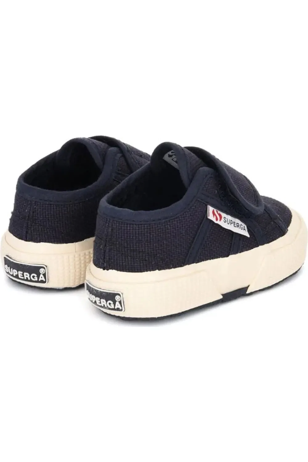Кеды детские на липучке 2750 Bstrap Superga, Blue Navy — фото 3