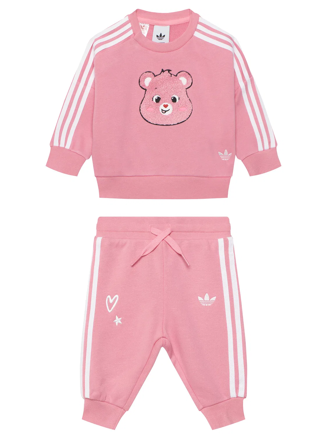 Спортивный костюм свободного кроя для девочки Care Bears Adidas, розовый