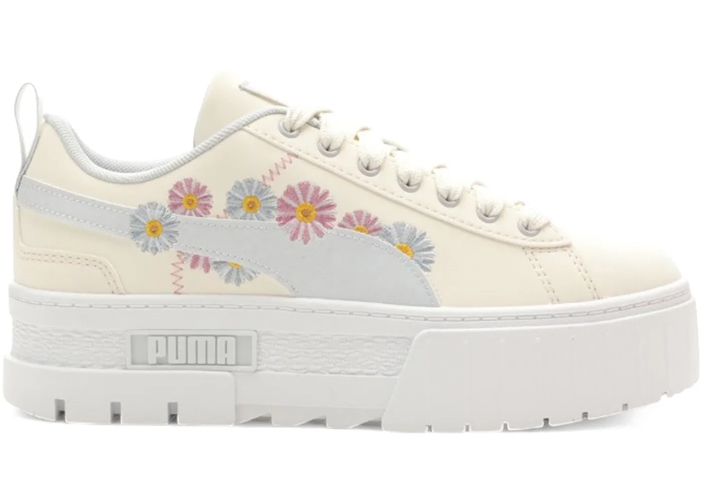 Детские кроссовки Lifestyle с принтом Puma Mayze Puma, Eggnog/Arctic Ice/Pink Mist