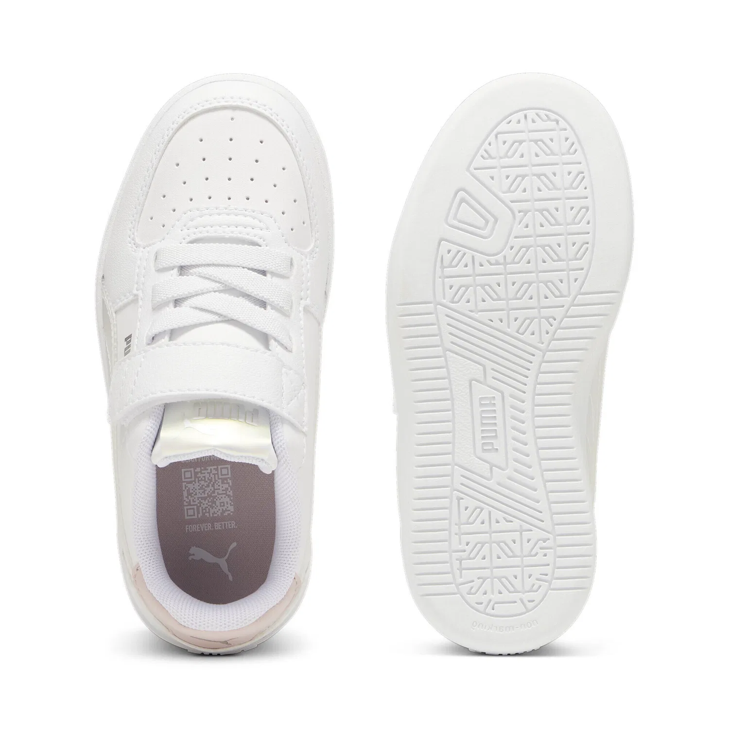 Детские кроссовки с голографическим принтом Caven 2.0 Holo PUMA, Weiß Rosa — фото 4