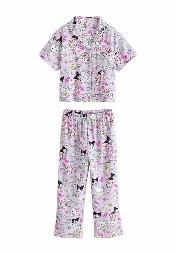 Пижамный комплект с принтом Hello Kitty Regular fit Next, lilac purple, фиолетовый