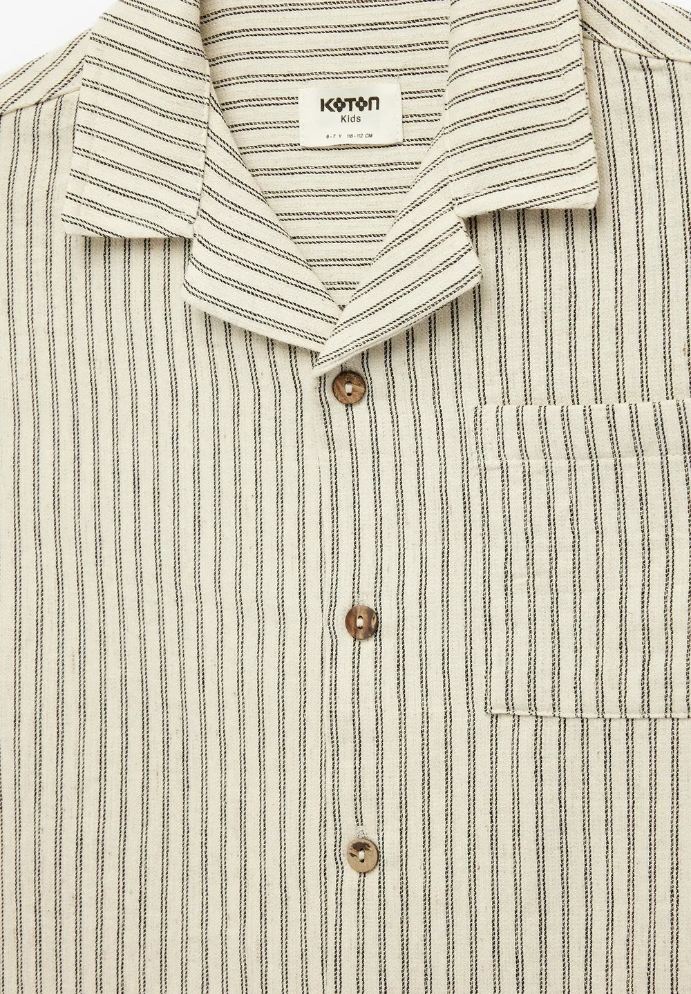 Полосатая рубашка Koton, White — фото 4