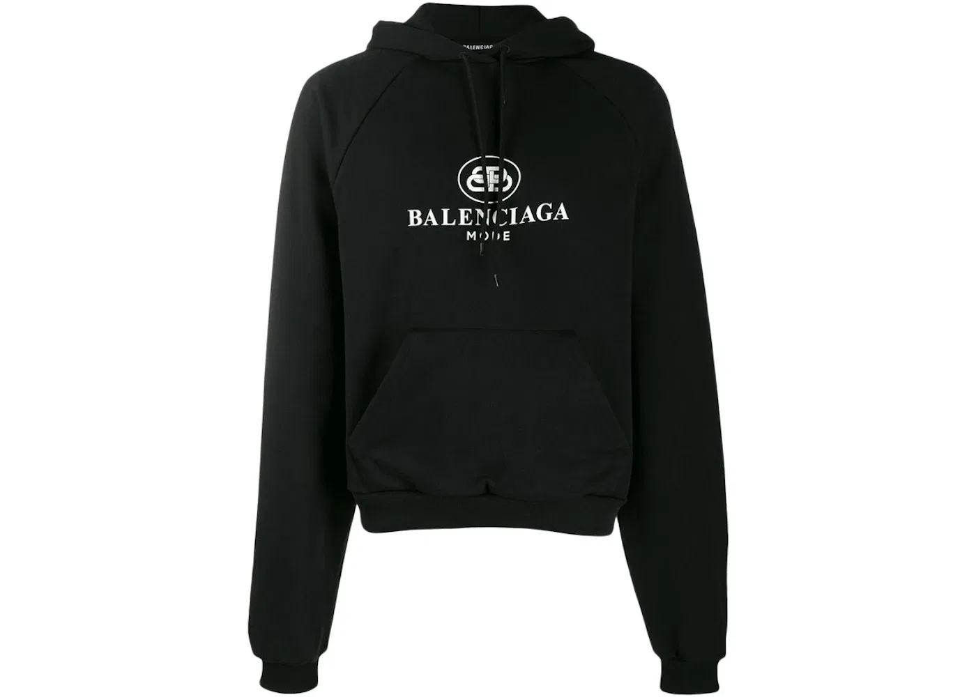 Мужской худи с принтом BB Mode Balenciaga, Black/White