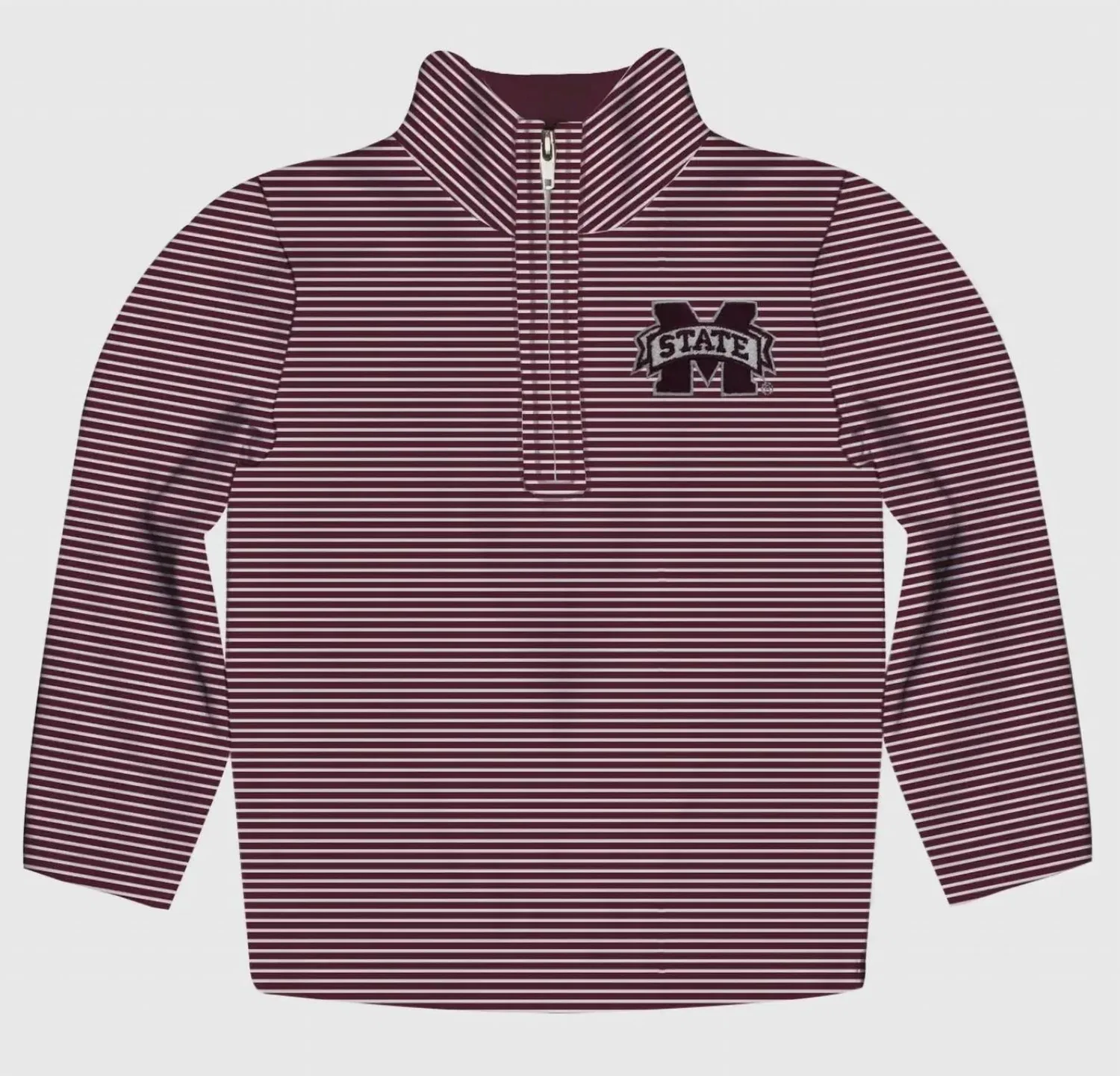 Детский свитшот с принтом College MS State Vive La Fete, Maroon And White