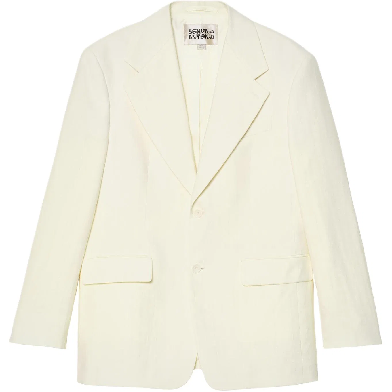 Мужской деловой костюм с лацканами, прямой посадки Raw White, ZARA, Raw White