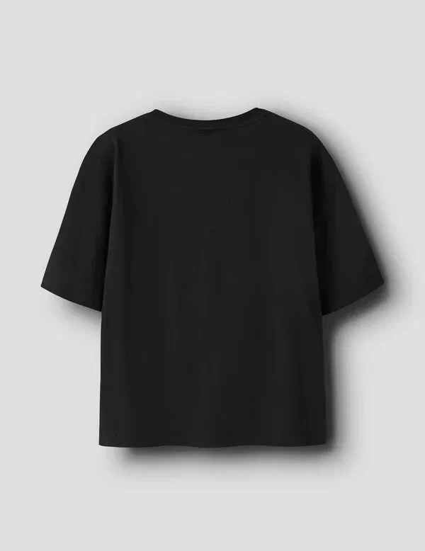 Футболка хлопковая Print T-shirt Name It, черный — фото 2