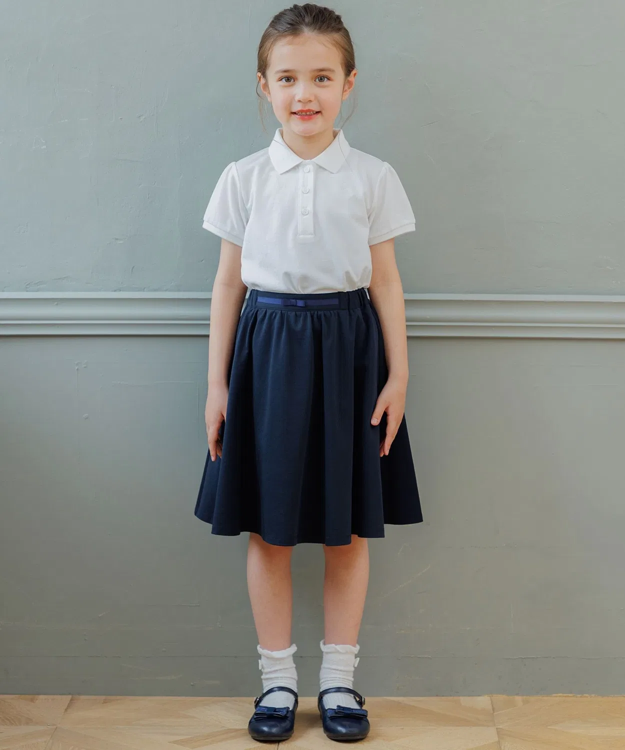 Детская юбка с флером без рукавов Kumikyoku KIDS, Navy — фото 2