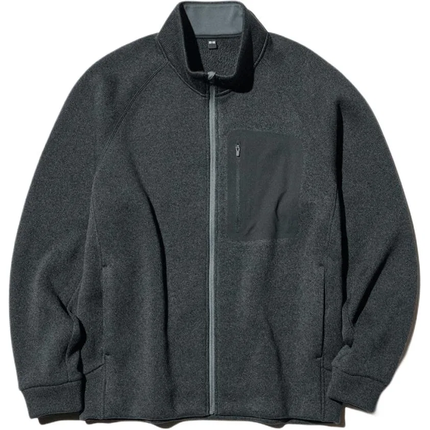 Мужская вельветовая куртка с воротником-стойкой Black UNIQLO, 09 Black