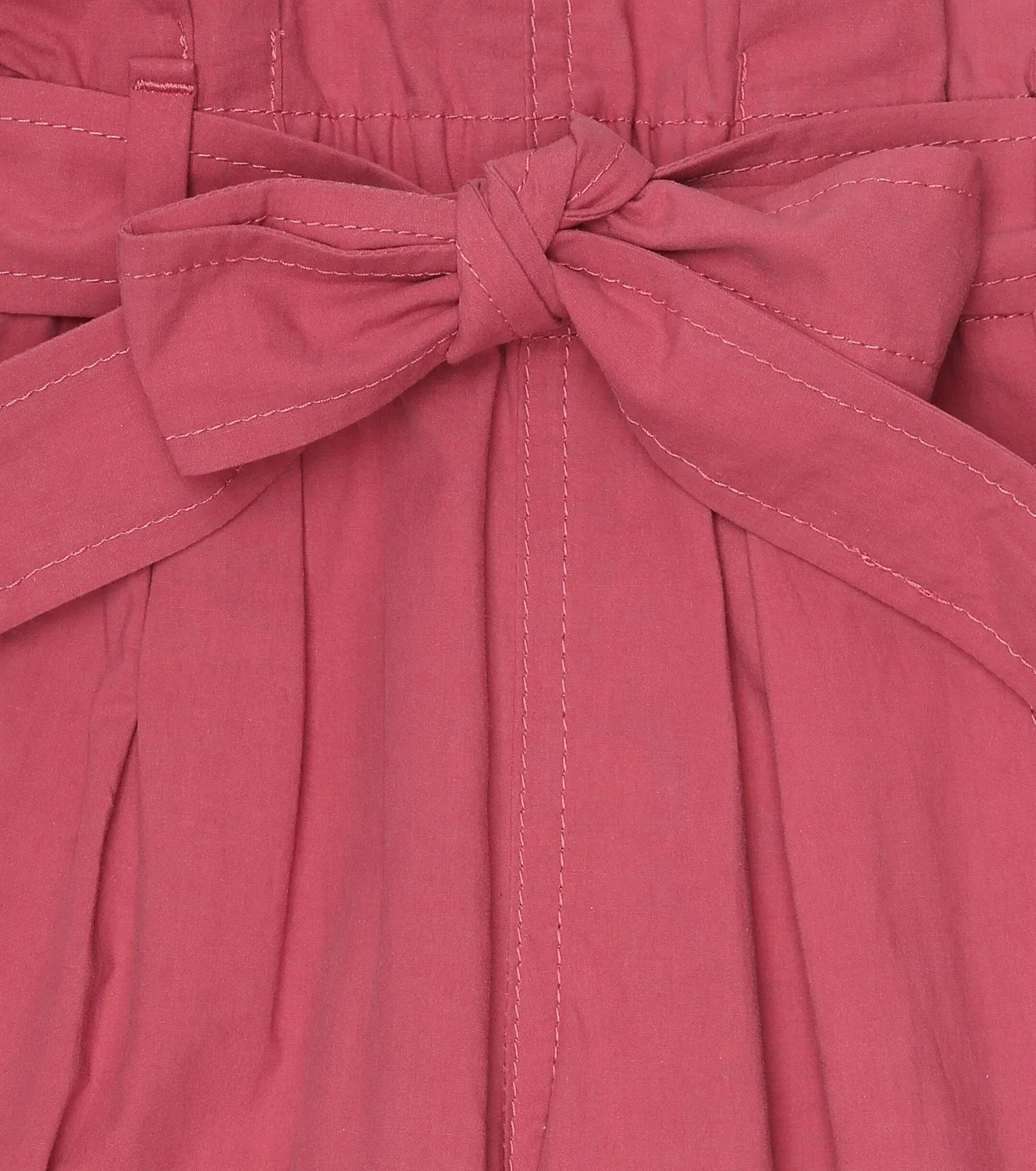 Брюки хлопковые с эластичным поясом Brunello Cucinelli Kids, розовый — фото 3