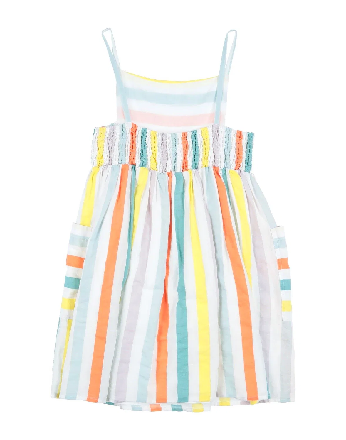 Детское платье для девочек льняное Stella Mccartney Kids, белый — фото 2