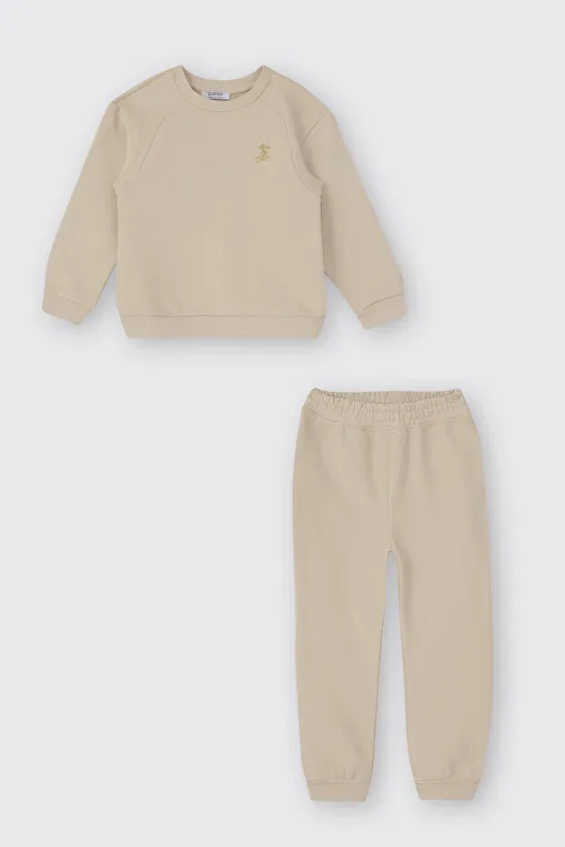 Детский комплект для девочек хлопковый Panço, Beige