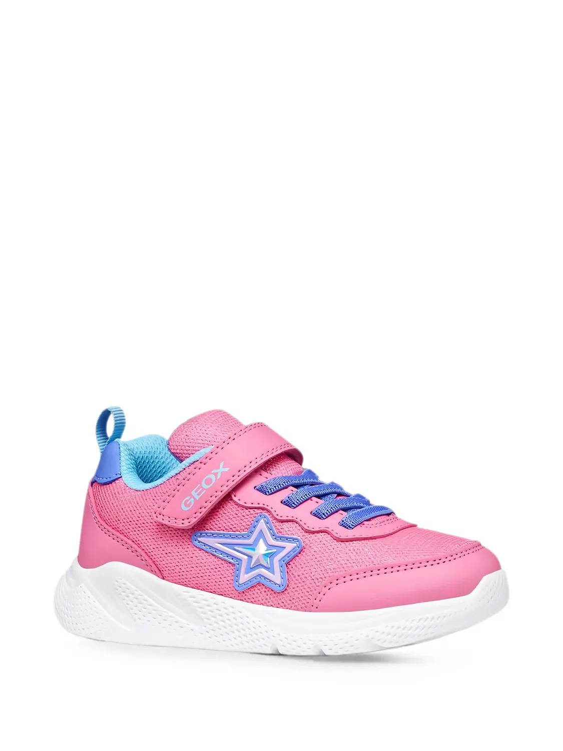 Кроссовки Sprintye с нашивками Geox Kids, розовый