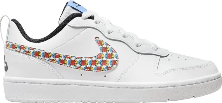 

Кроссовки Nike Court Borough Low 2 SE GS 'Happy Hoops', белый