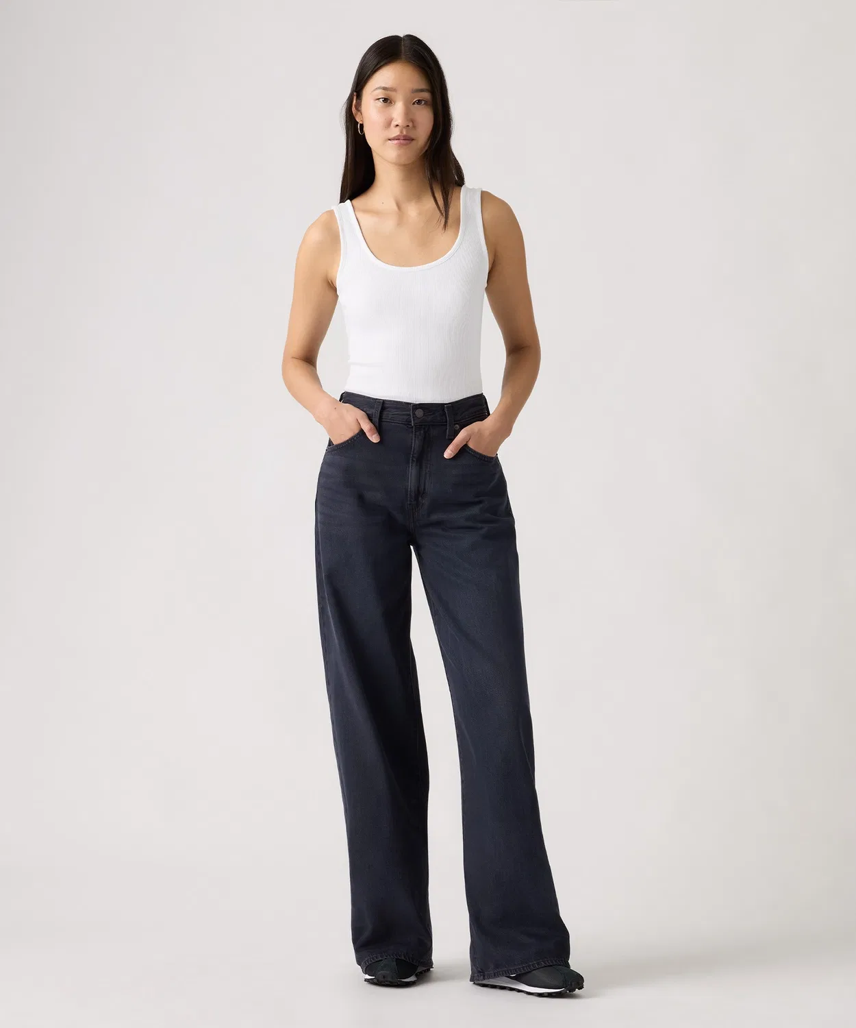 Женские джинсы с широкими штанинами Cinch Wide Leg Levi's, Light Indigo Blue — фото 2