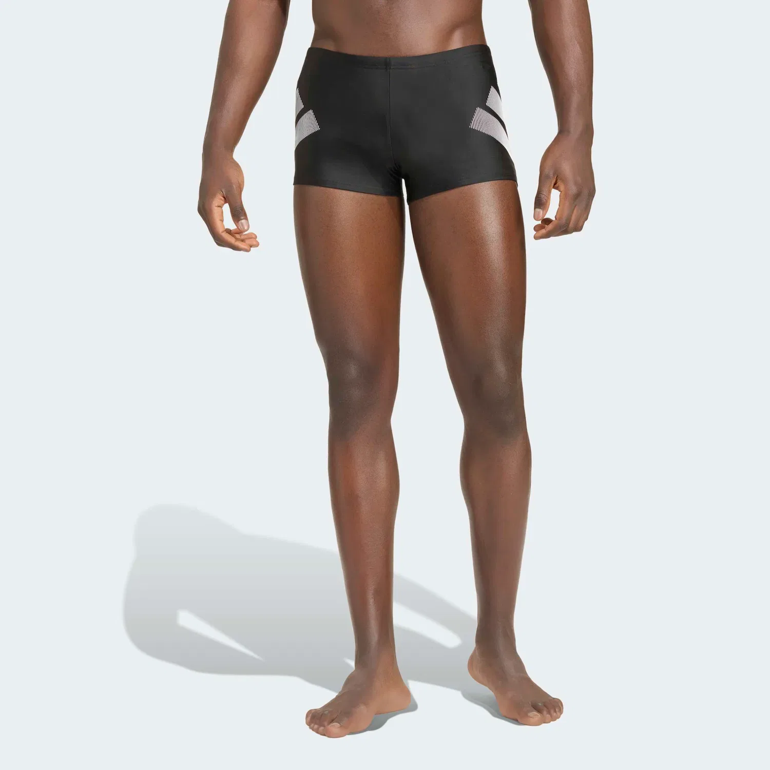 Мужские плавки с тремя полосками Adidas Performance, Black/White