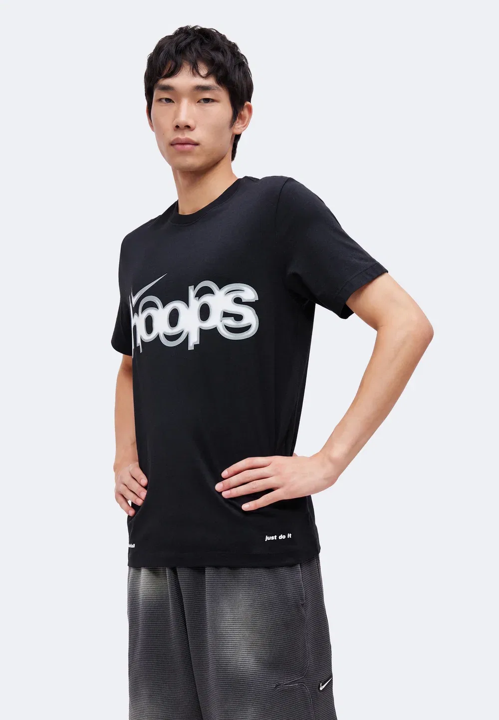 Футболка с принтом Tee asbury hoops Nike Performance, Black — фото 4