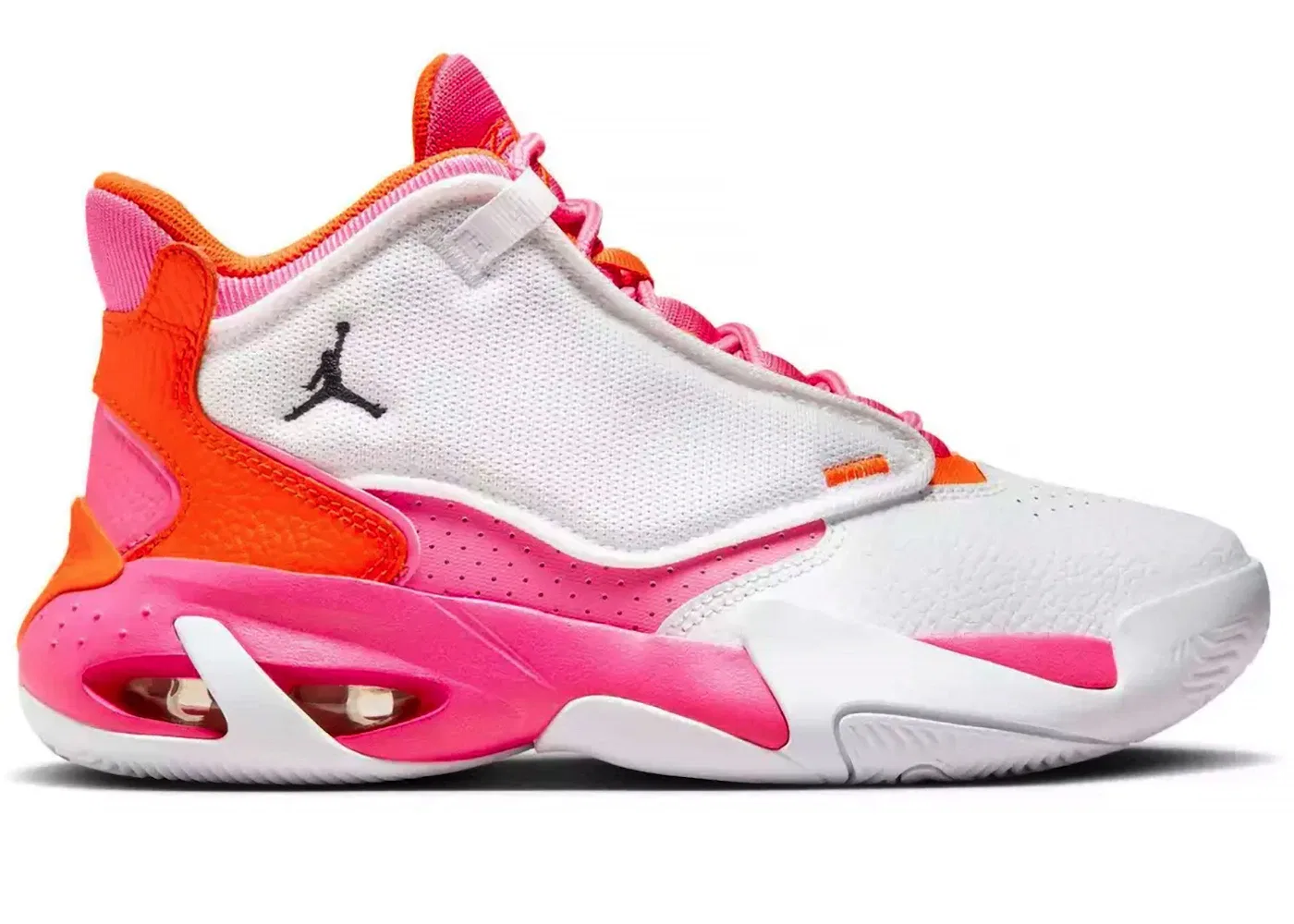 Детские кроссовки Lifestyle Jordan Max Aura 4 Jordan, White/Safety Orange/Pinksicle