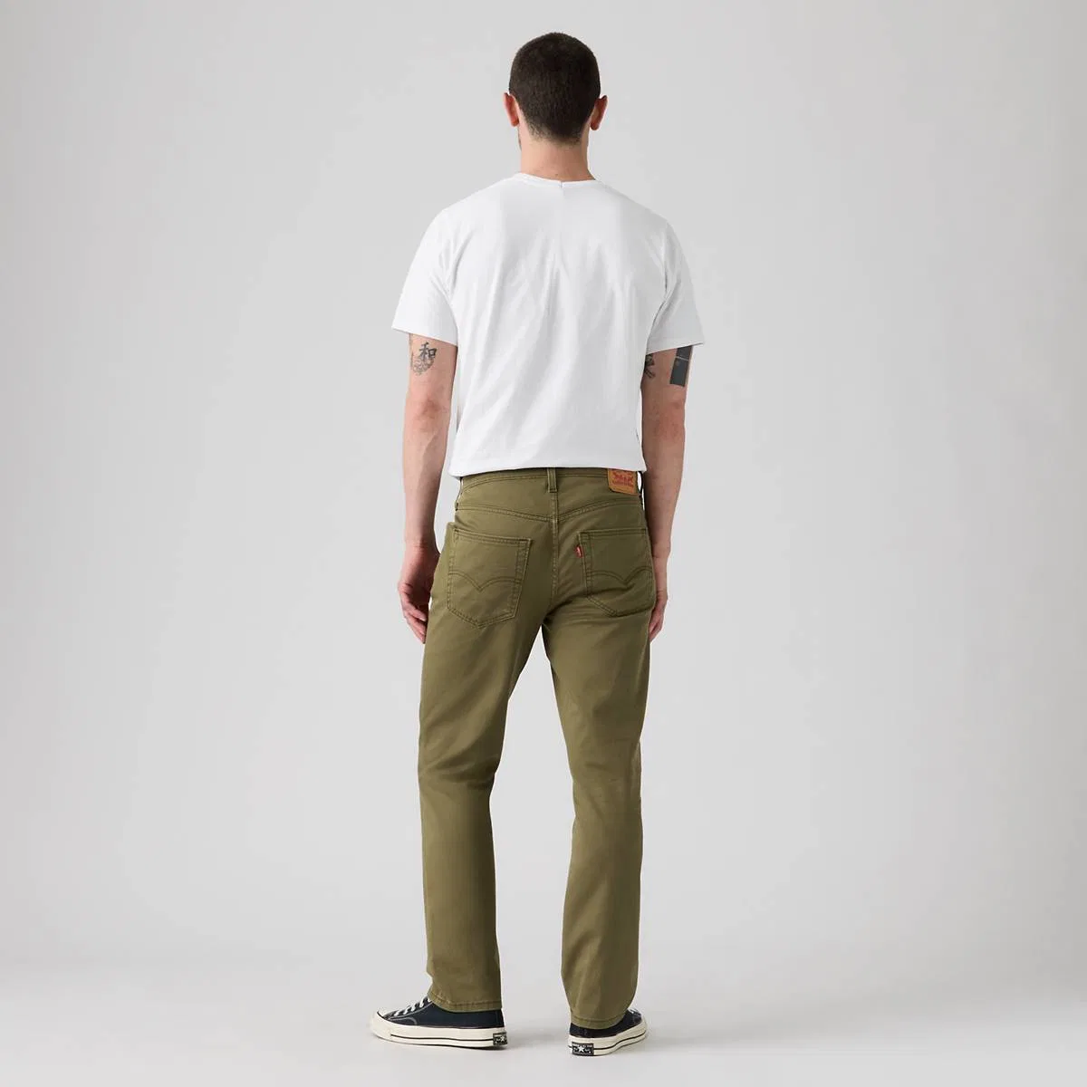Мужские джинсы из саржевой ткани с зауженным кроем, модель 541 Levi's, Olive Night - Green — фото 3