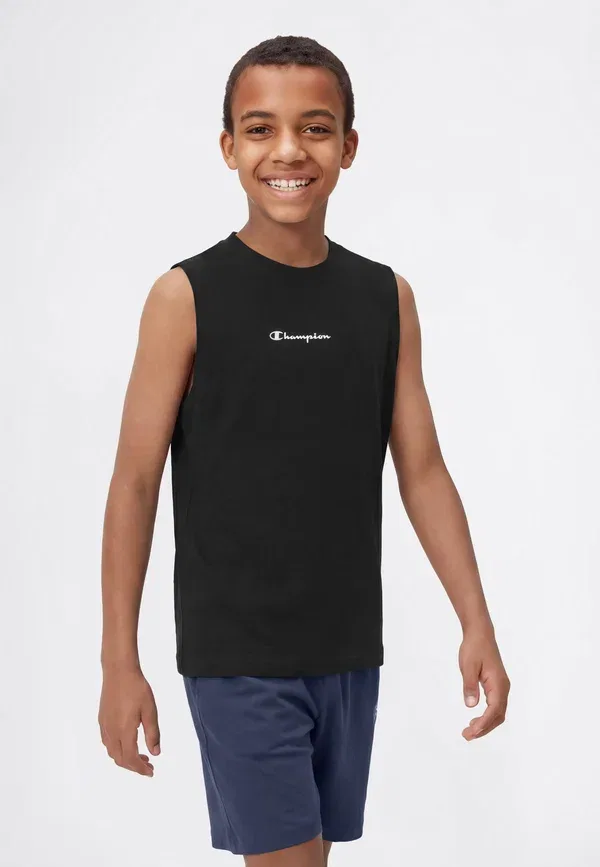 Контраст иконок футболки Sl tee - верх Champion, черный — фото 2