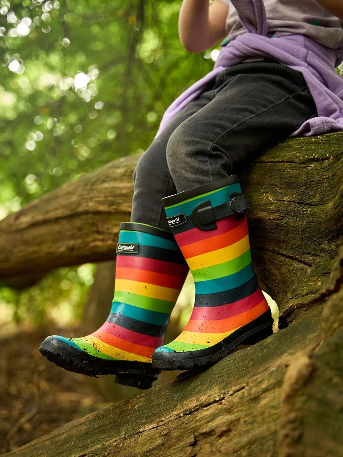 Сапоги резиновые Cotswolds Blue Rainbow, синие