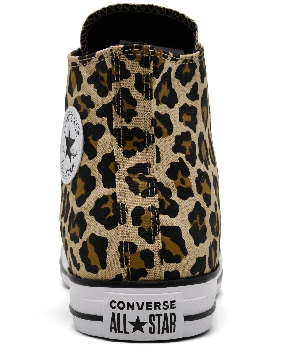 Кеды высокие с леопардовым принтом Chuck Taylor All Star Converse, Hay Day Black — фото 4