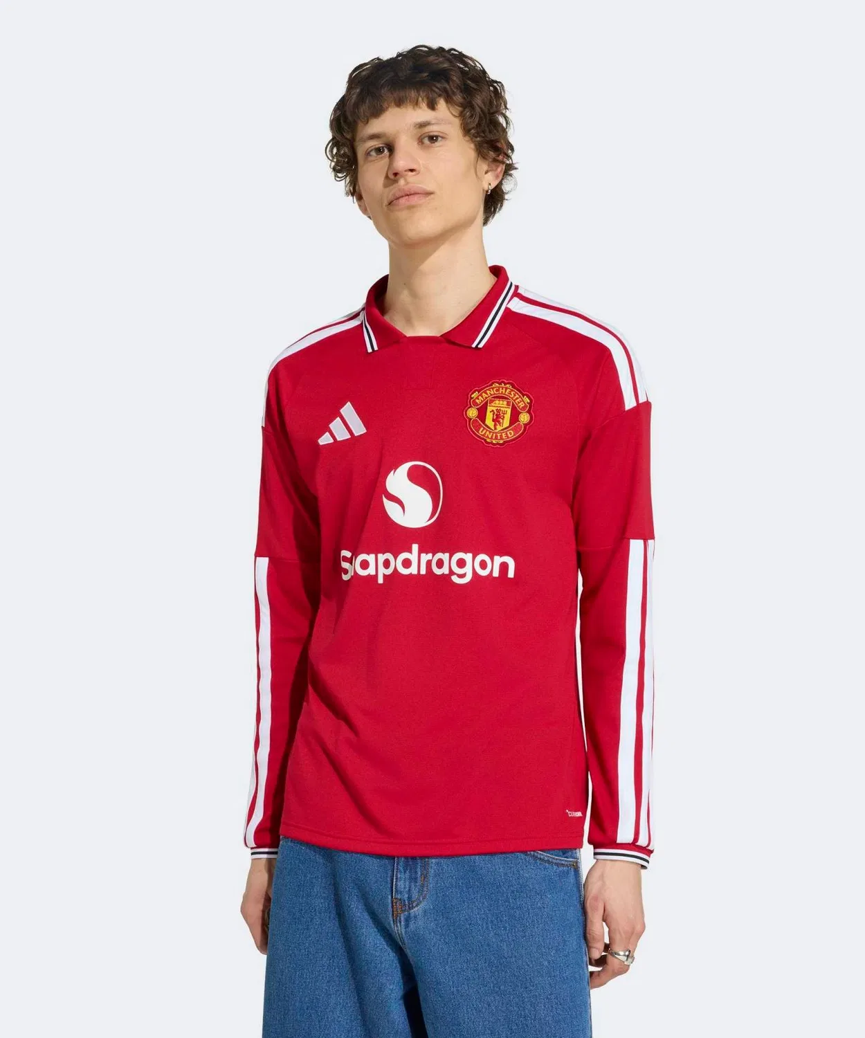 Мужская футболка с длинным рукавомClimacool Manchester United 26/27 Home Jersey Adidas, Red