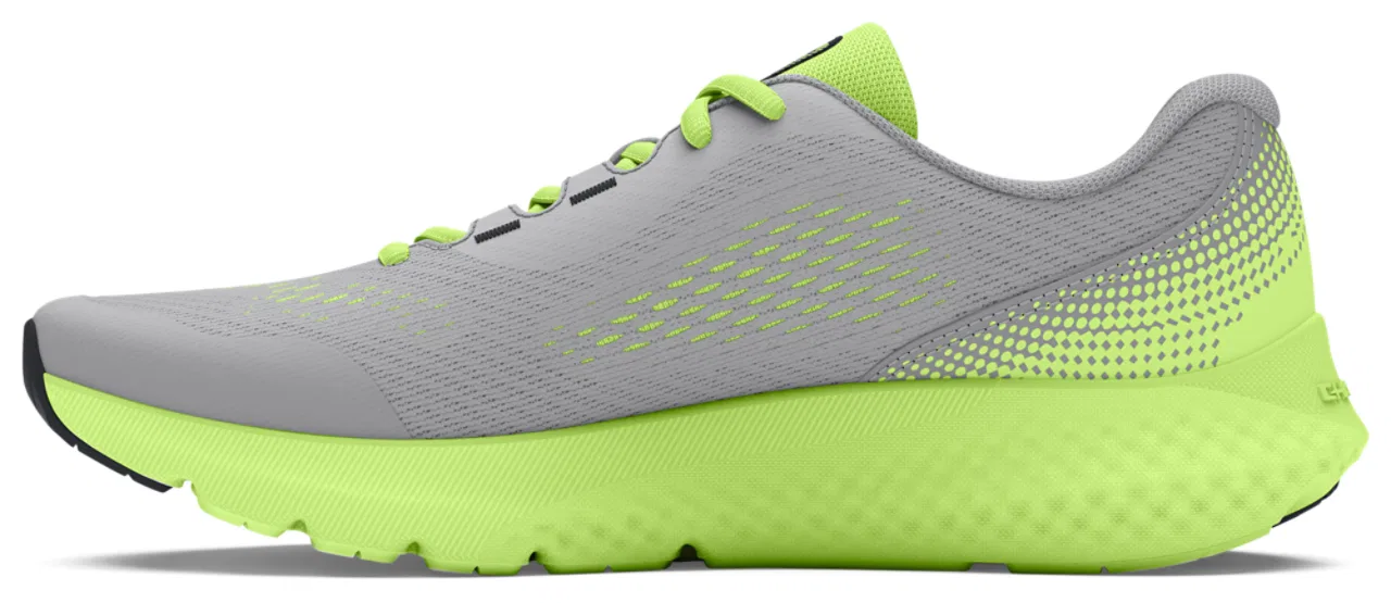 Кроссовки для мальчиков Charged Rogue 4 Under Armour, цвет Black/Morph Green/Mod Grey — фото 2