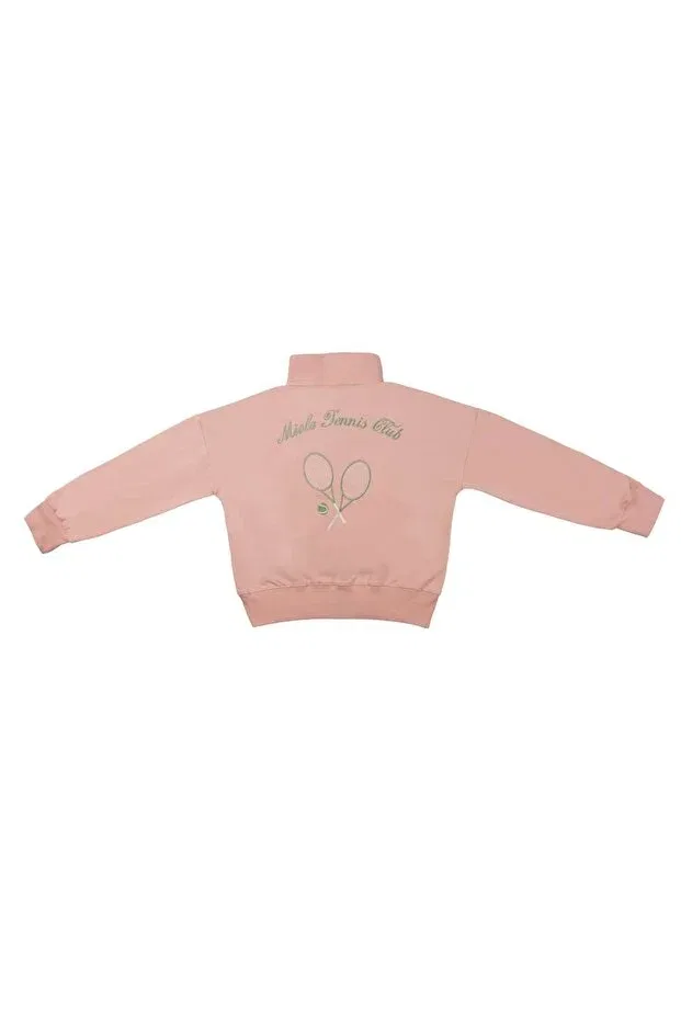 Детские свитшот для девочек с длинным рукавом Miela Kids, Salmon — фото 3