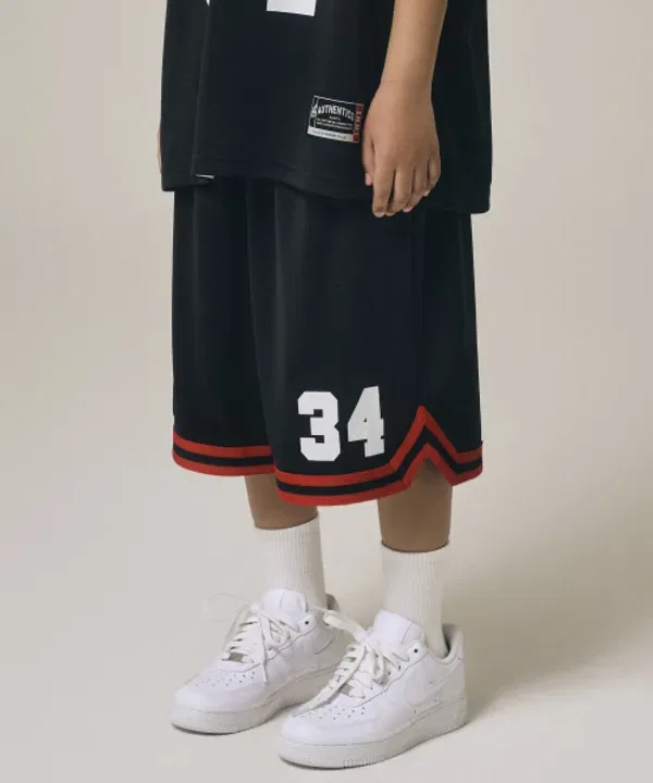 Шорты баскетбольные Giant Fit, Takeasy Kids, черный — фото 3