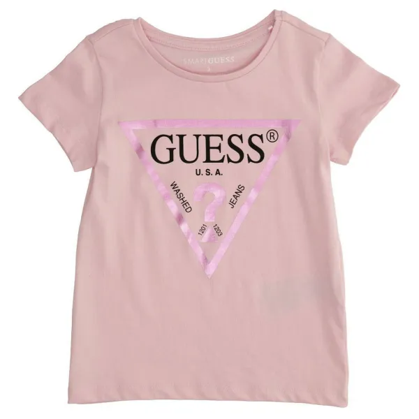 

Футболка стандартного кроя Guess, розовый