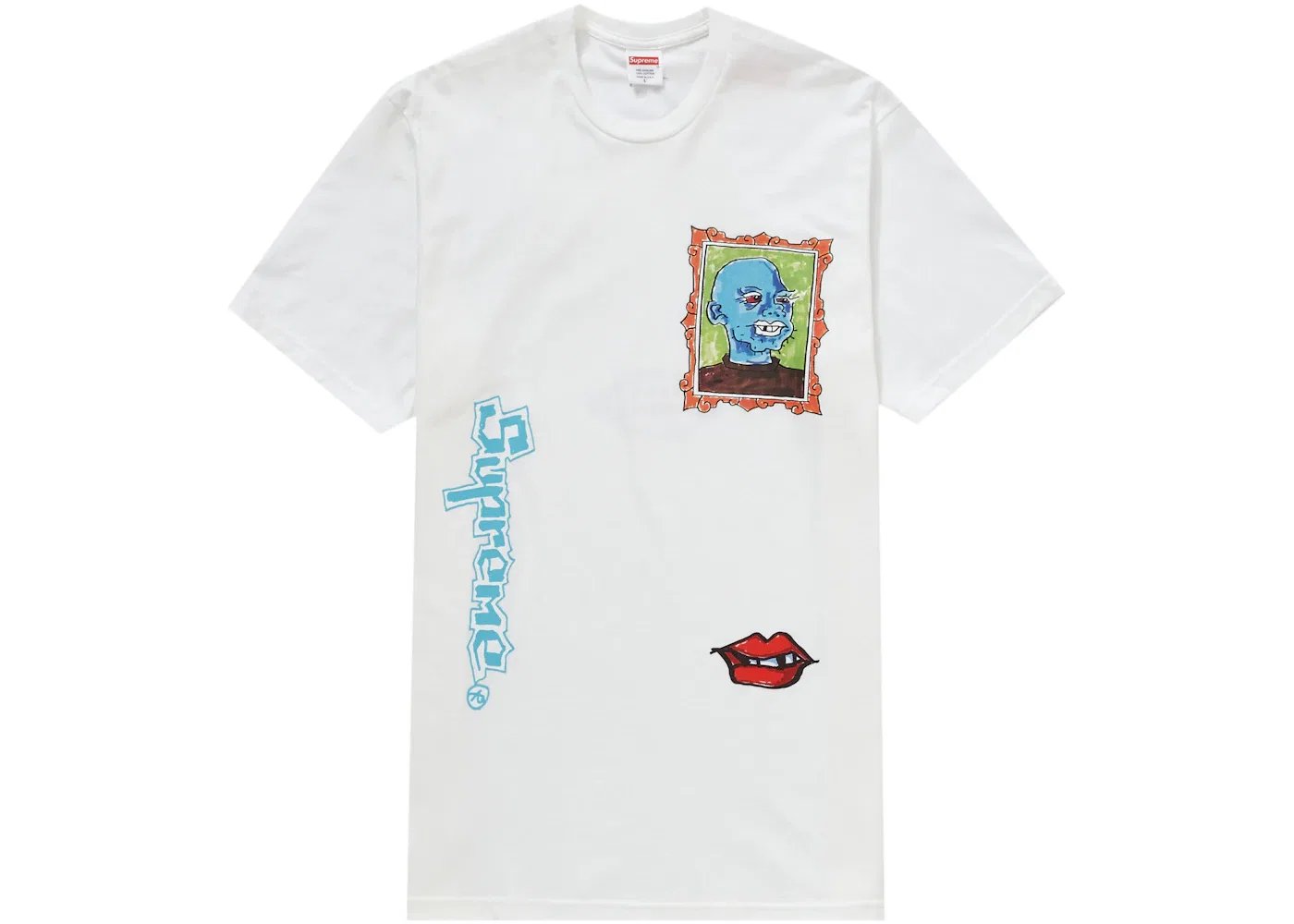 Мужская футболка с принтом Supreme Gonz Portrait Tee, White