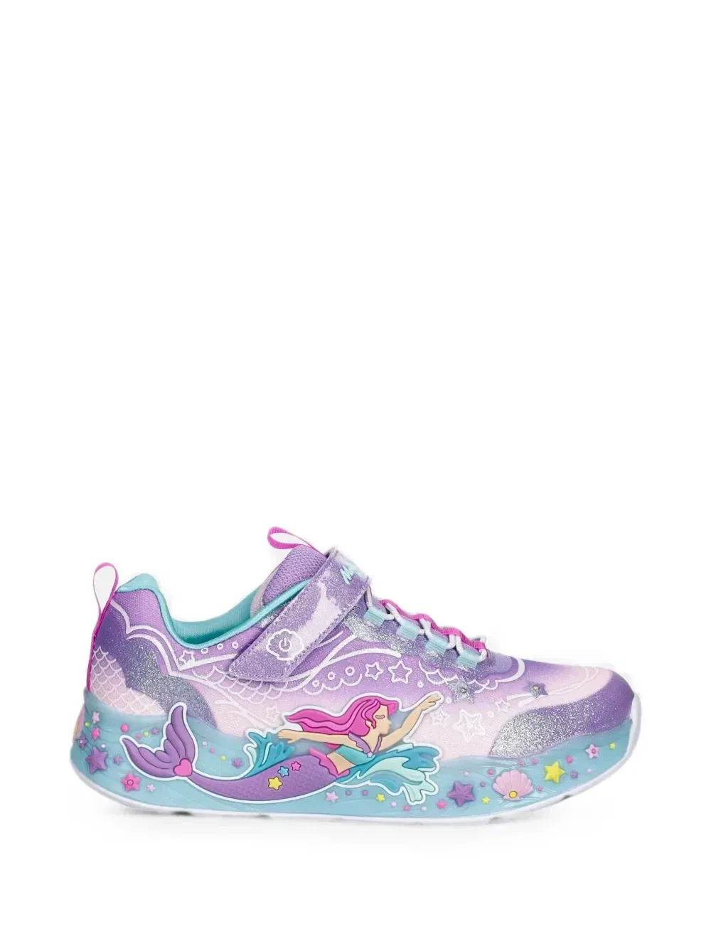 Кроссовки S-Lights Mermaid Dreams на липучках Skechers, фиолетовый — фото 2