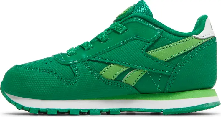 Кроссовки pj masks x classic leather toddler 'gekko' Reebok, зеленый — фото 4