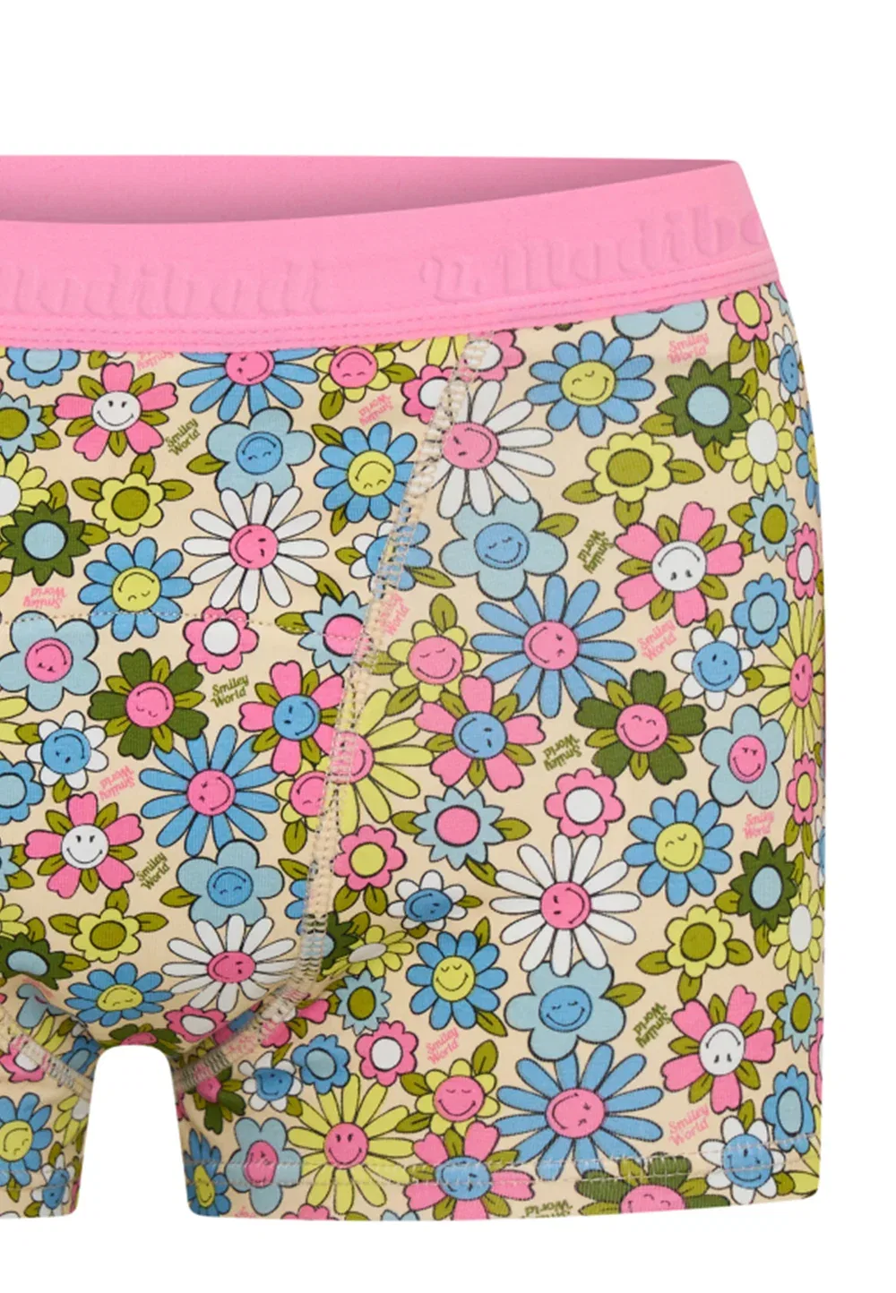 Трусики для критических дней Teen smileyworld super flow period panty - hipsters Modibodi, Bubbly Blossom Pink — фото 3
