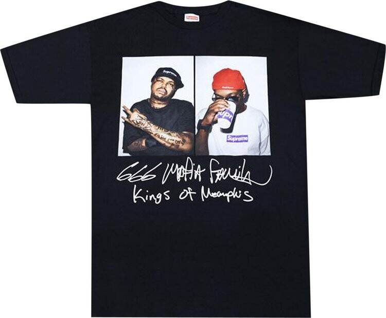 

Футболка Supreme Three 6 Mafia Tee 'Black', черный