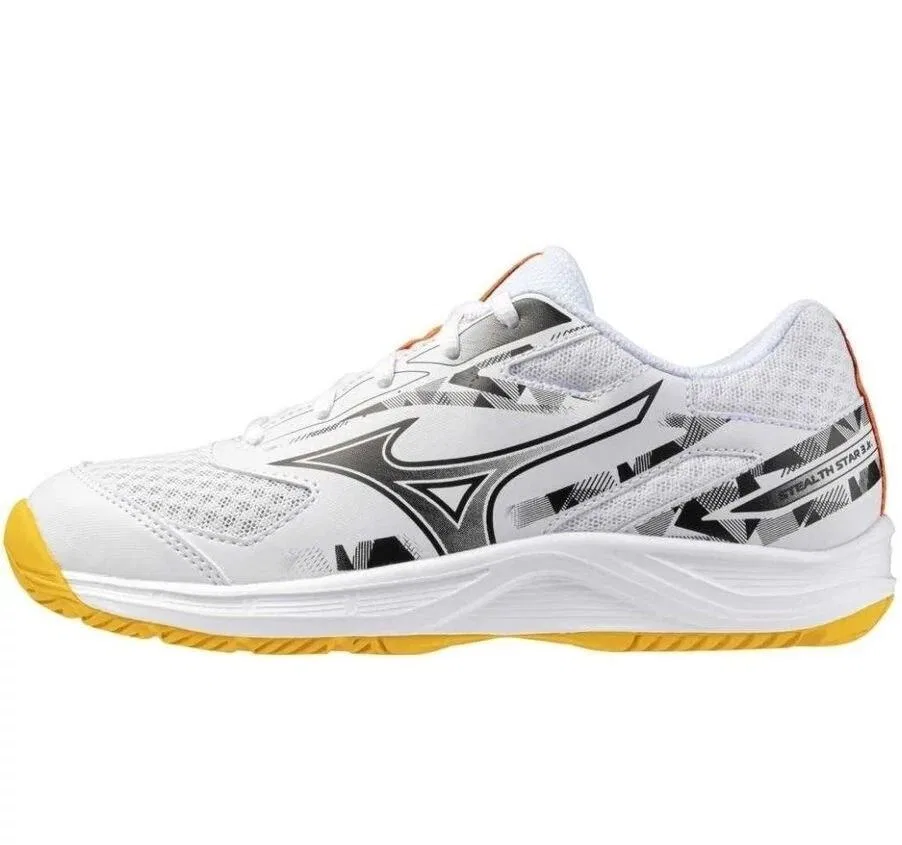 Детские кроссовки Mizuno Stealth Star 2, Цвет Weiss Gelb Schwarz