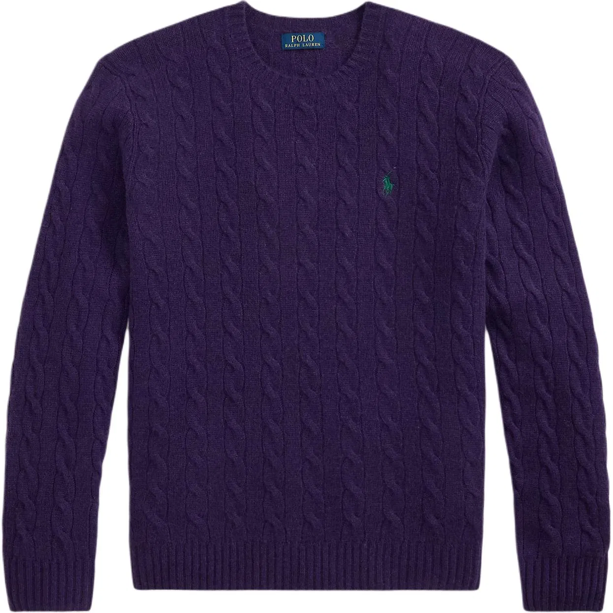 Мужской свитер с круглым вырезом прямого кроя Purple Polo Ralph Lauren, Purple
