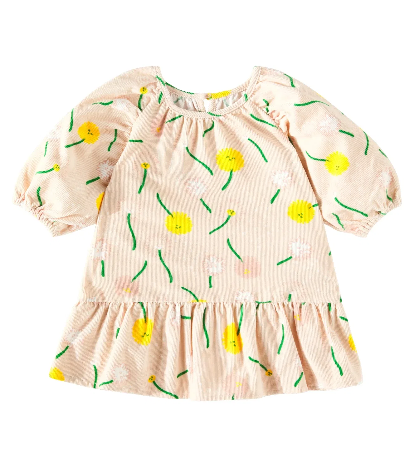 Детское платье из набивного хлопка Stella McCartney Kids, розовый