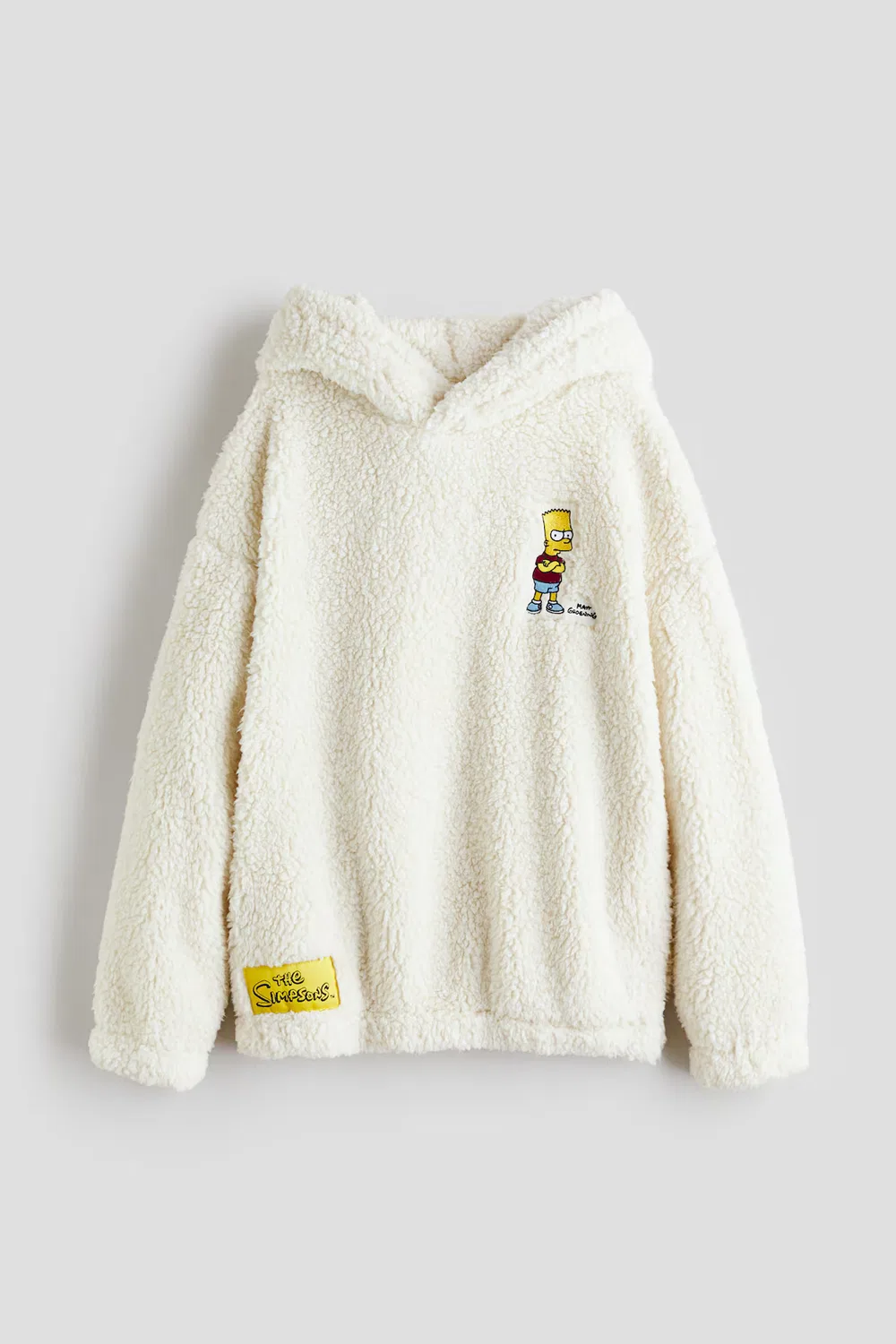 Толстовка из плюшевого флиса с вышитым рисунком H&M, Cremefarben/The Simpsons