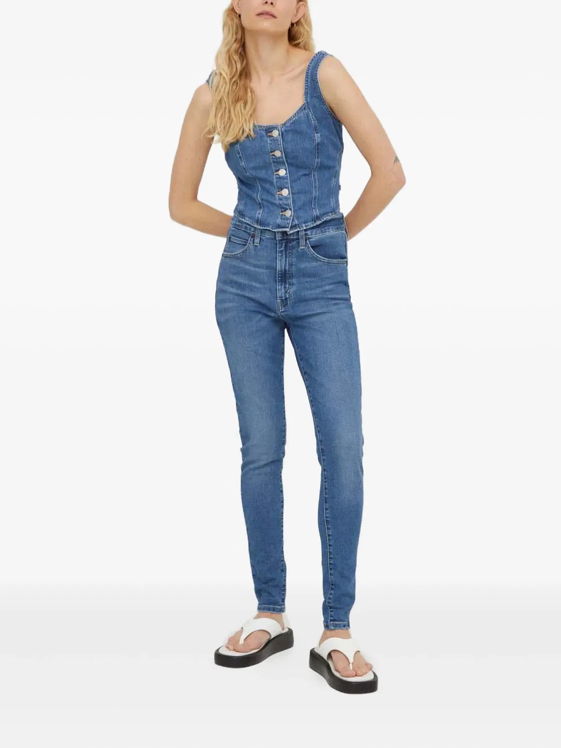 Джинсы Retro High Levi's, синий — фото 2