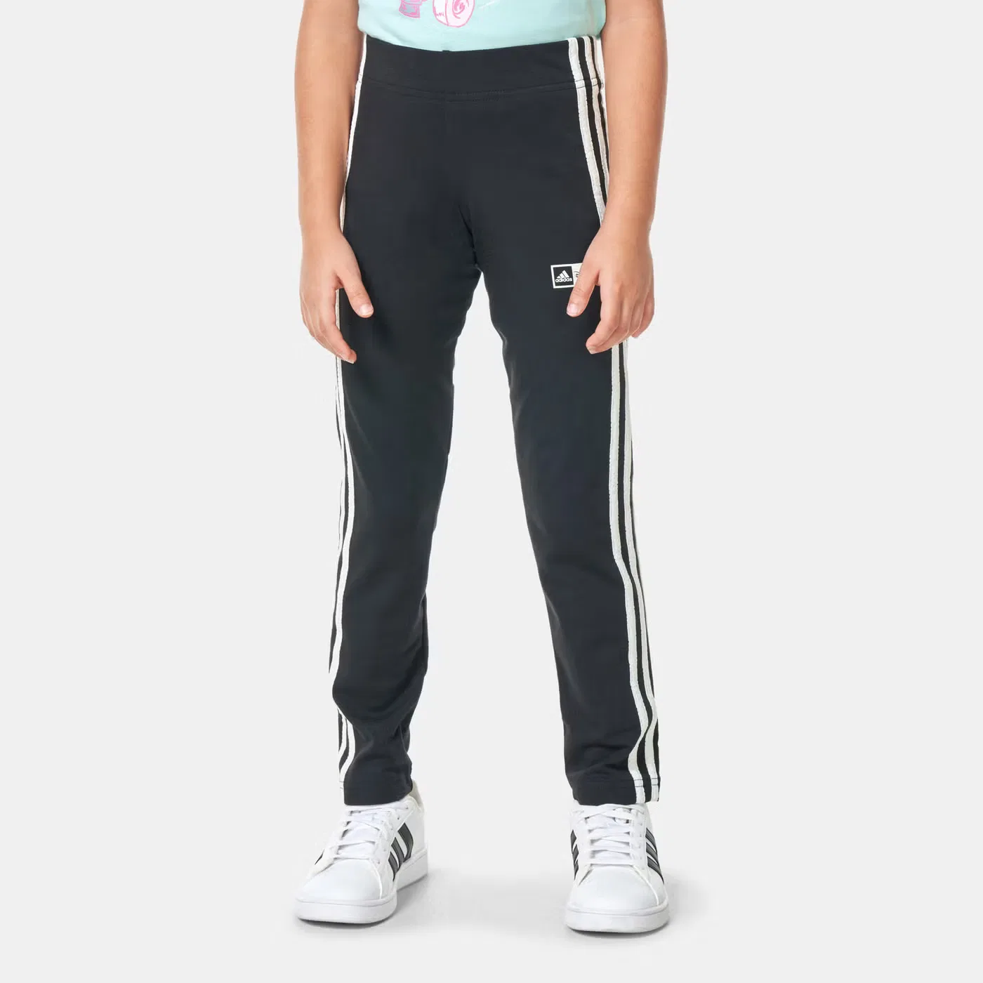 Леггинсы с принтом Mickey Mouse Adidas, черный