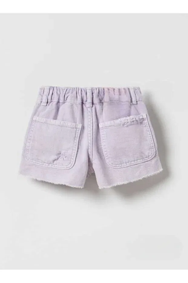 Детские шорты для девочек джинсовые Basics Smalltouch, Lilac — фото 3