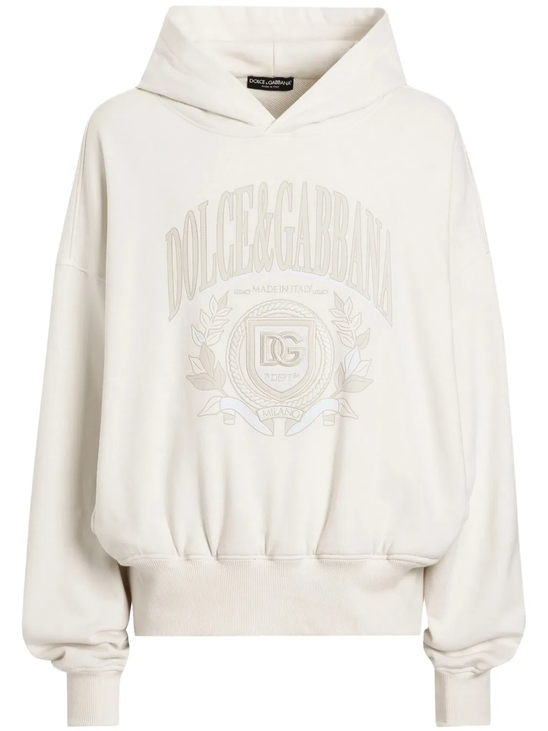 Худи с логотипом Dolce & Gabbana, нейтральные