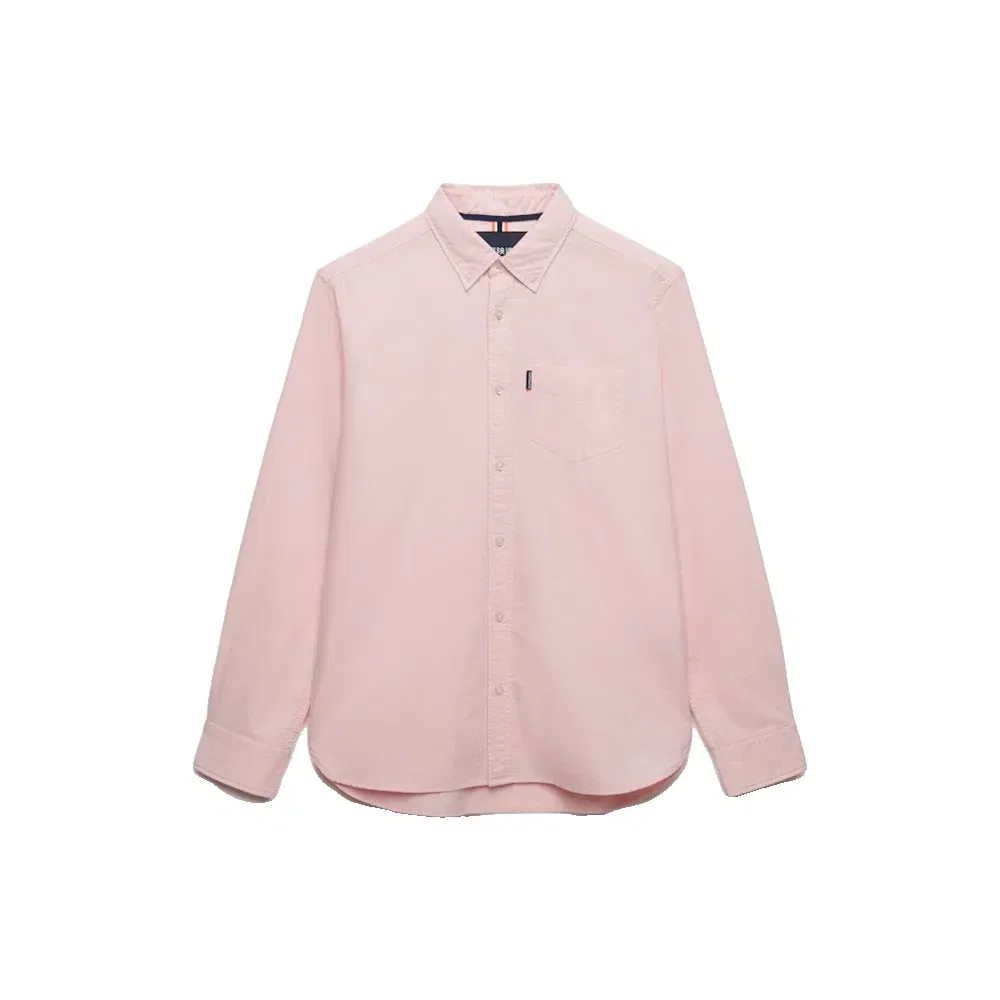 Рубашка Oxford с длинным рукавом Superdry, розовый — фото 3