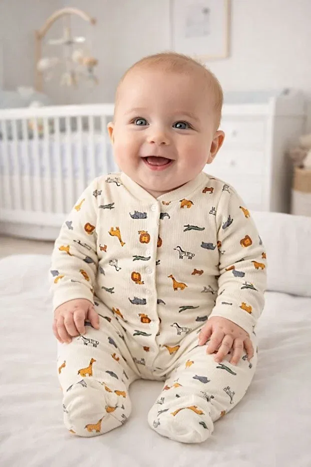 Детский комбинезон для мальчиков с принтом My Babies Label, Multicolor — фото 4