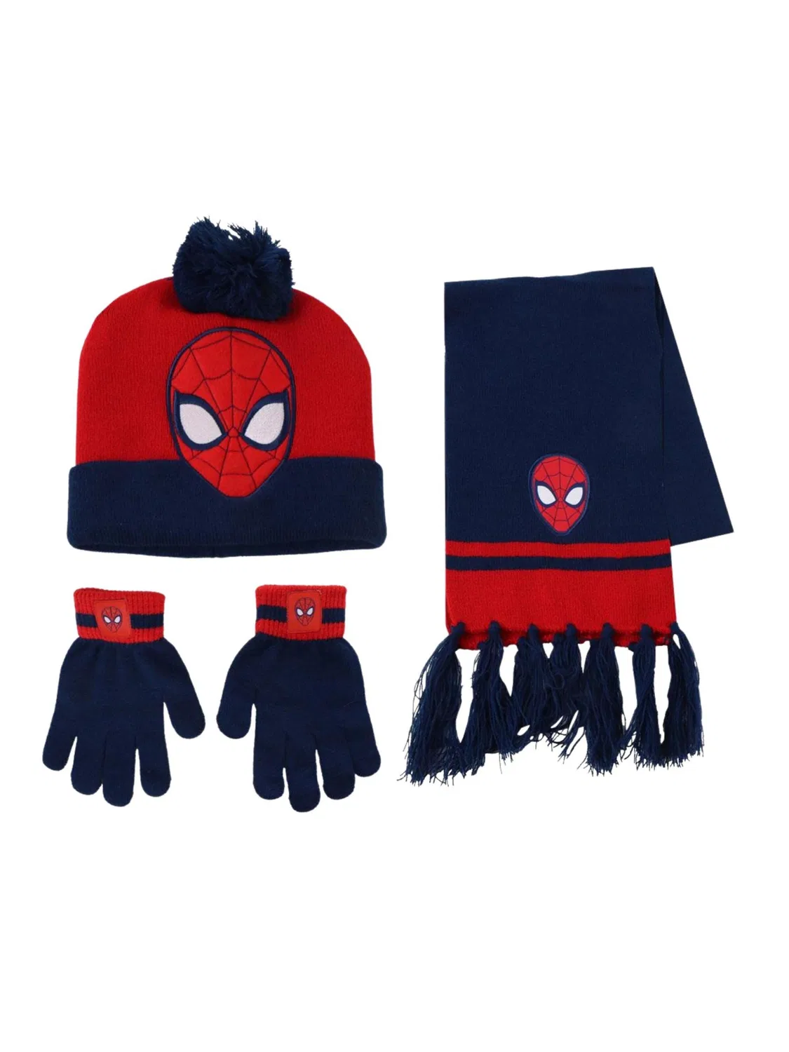 Комплект Disney 3-teiliges Spider-Man Schal-Set красного цвета