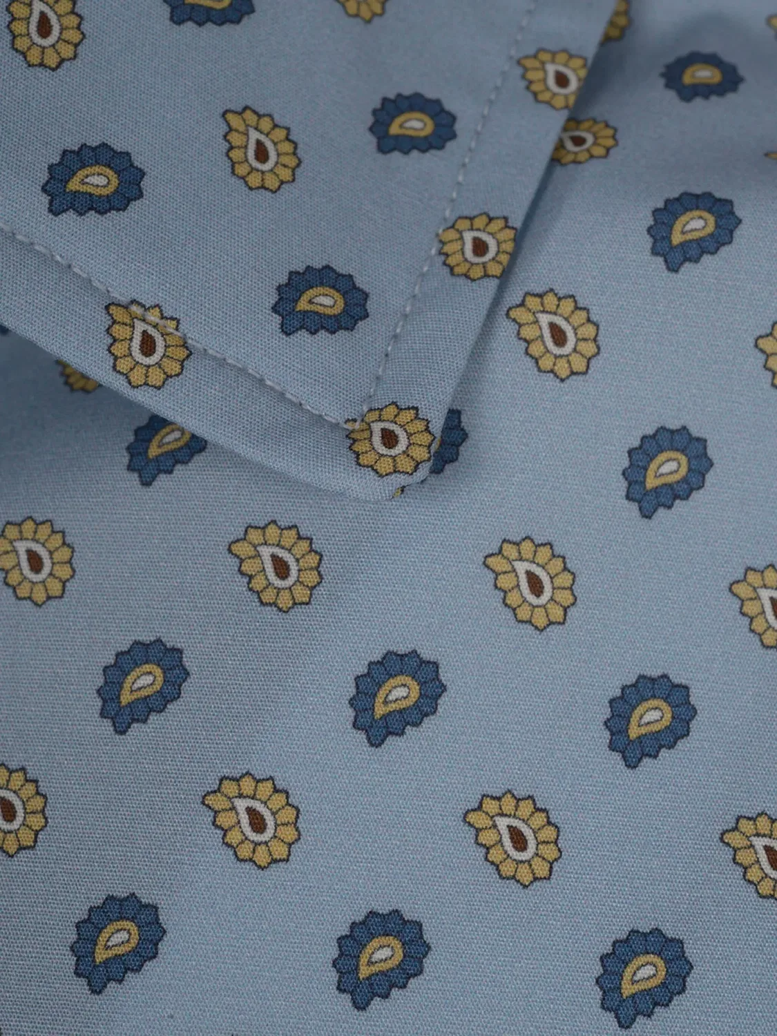 Рубашка с узором "Пейсли" ETRO, пастельный синий/многоцветный — фото 3
