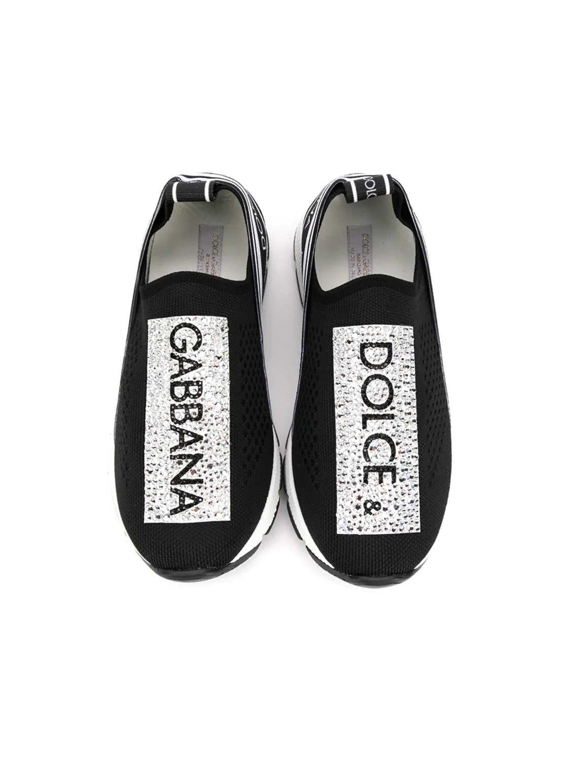 Dolce & Gabbana Кеды с логотипом, черные — фото 3