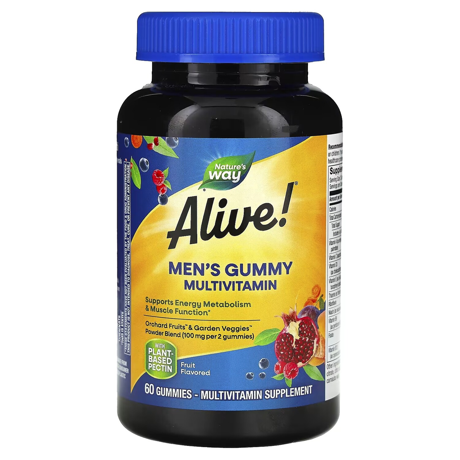 

Мультивитаминны мужские Nature's Way жив! фруктовые, 60 штук