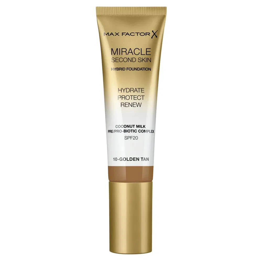 Тональная основа «Miracle Second Skin» с SPF 20 от Max Factor Max Factor, Golden Tan